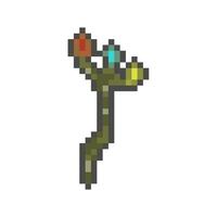 staff pixel art for dynamic digital projects and designs. vector