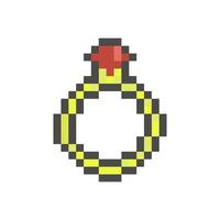 ring pixel art for dynamic digital projects and designs. vector