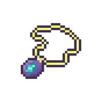 necklace pixel art for dynamic digital projects and designs. vector