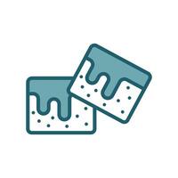 brownies icon design template simple and clean vector