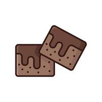 brownies icon design template simple and clean vector