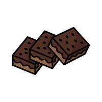 brownies icon design template simple and clean vector