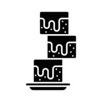 brownies icon design template simple and clean vector
