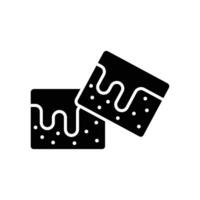 brownies icon design template simple and clean vector