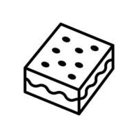 brownies icon design template simple and clean vector