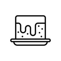 brownies icon design template simple and clean vector
