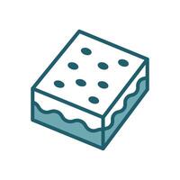 brownies icon design template simple and clean vector