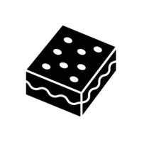 brownies icon design template simple and clean vector