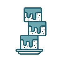 brownies icon design template simple and clean vector