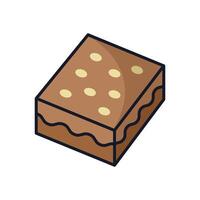 brownies icon design template simple and clean vector