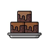brownies icon design template simple and clean vector