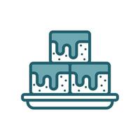 brownies icon design template simple and clean vector