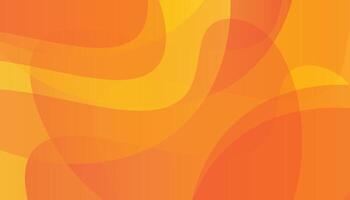 Abstract gradient wave orange background vector