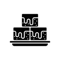 brownies icon design template simple and clean vector