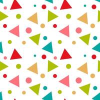 Printcolorful cute shape seamless pattern background vector