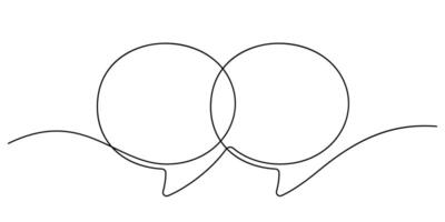 quote mark icon symbol one line drawing continuous vector