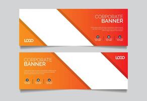Modern Banner Template Design vector