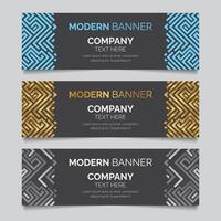 Modern Banner Template Design vector