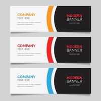 Modern Banner Template Design vector