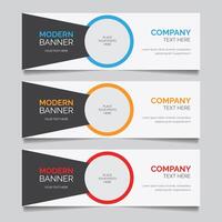 Modern Banner Template Design vector