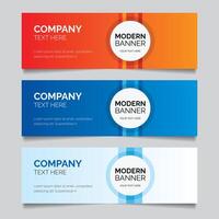 Modern Banner Template Design vector