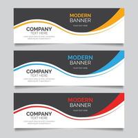 Modern Banner Template Design vector
