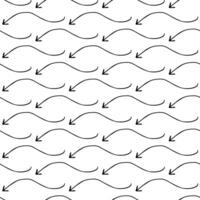 Seamless pattern with doodle arrows vector