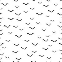 Seamless pattern with sketch squiggle vector
