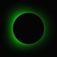 Circle illuminate light frame with color gradient vector