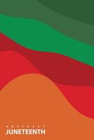 Abstract background design with Juneteenth theme, with wavy patterns. vector