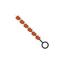 kebab skewer icon stick design flat style vector