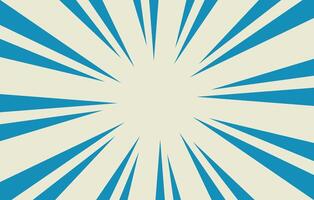 retro blue sunburst abstract background design template vector
