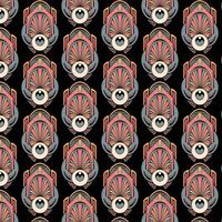 trippy shape pattern design vector