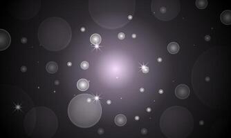 blurry bokeh circles against dark background. vector