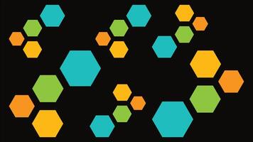 Abstract seamless pattern of hexagons vector
