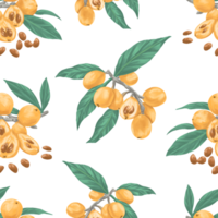 Loquat pattern for fabric and textile print png