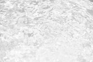 Blue water with ripples on the surface. Defocus blurred transparent blue colored clear calm water surface texture with splashes and bubbles. Water waves with shining pattern texture background. photo