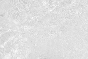 Blue water with ripples on the surface. Defocus blurred transparent blue colored clear calm water surface texture with splashes and bubbles. Water waves with shining pattern texture background. photo