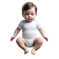 surprised happy cute baby, file of isolated cutout object on transparent background png