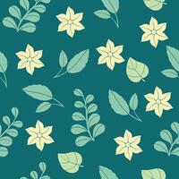 Seamless flower pattern design . Floral print for fabric. vector
