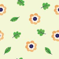 Seamless flower pattern design . Floral print for fabric. vector