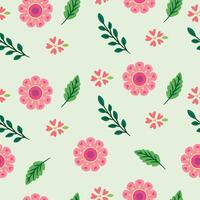 Seamless flower pattern design . Floral print for fabric. vector