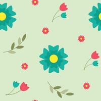 Seamless flower pattern design . Floral print for fabric. vector