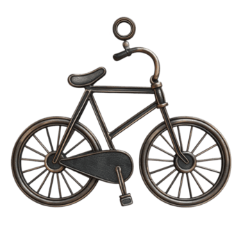 un' bicicletta su un' catena con un' chiave su esso trasparente sfondo. png