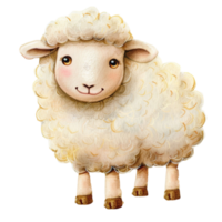 A sheep is standing on a transparent background png