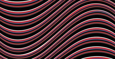 red and white and blue wavy lines background vector