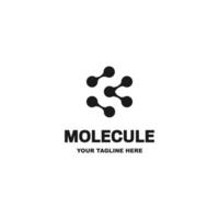 Molecule Initial Letter C Logo Design Inspiration. Technology logo in the form of atoms. Network connection icon, share symbol design. vector