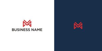 he original M C G logo is stylish and elegant in shape vector