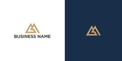 MS Logo Design Template Graphic Branding Element. vector