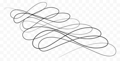 Marker drawn scribble . Childish drawing. Hand draws calligraphy swirls. Curly brush strokes, marker scrawls as graphic design elements vector
